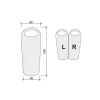 Спальний мішок Terra Incognita Siesta Long 400 R зелений/сірий (4823081501671) зображення 3