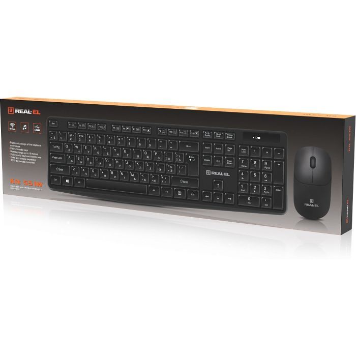Комплект REAL-EL Kit 551W Wireless Black (EL123100048) изображение 12