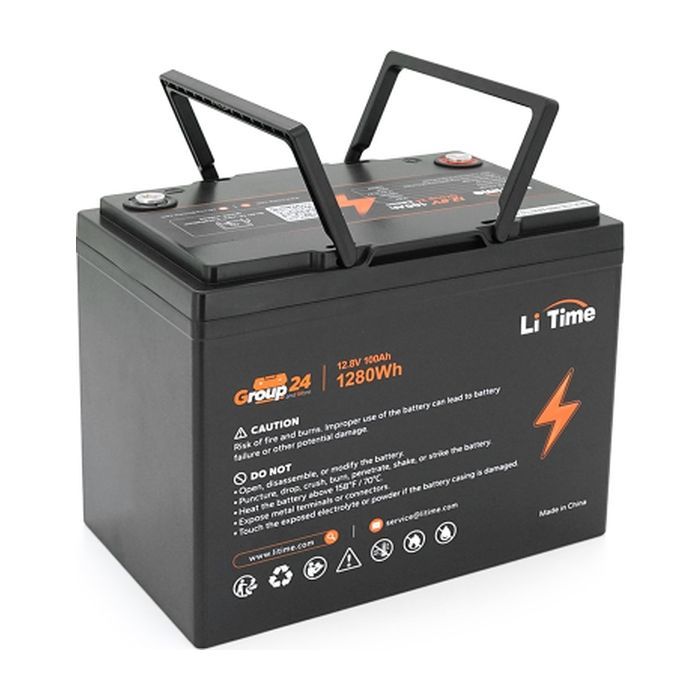 Батарея LiFePo4 Litime 12.8V-100Ah 1280Wh (Li-Time-GR24-12.8-100)