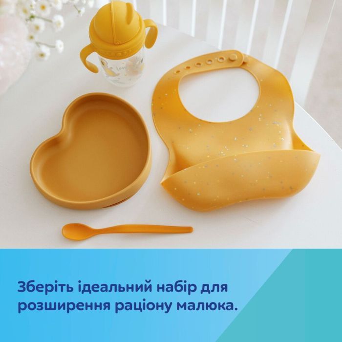 Нагрудничок Canpol babies DOTS силіконовий з кишенькою, сірий (51/029_grey) зображення 9