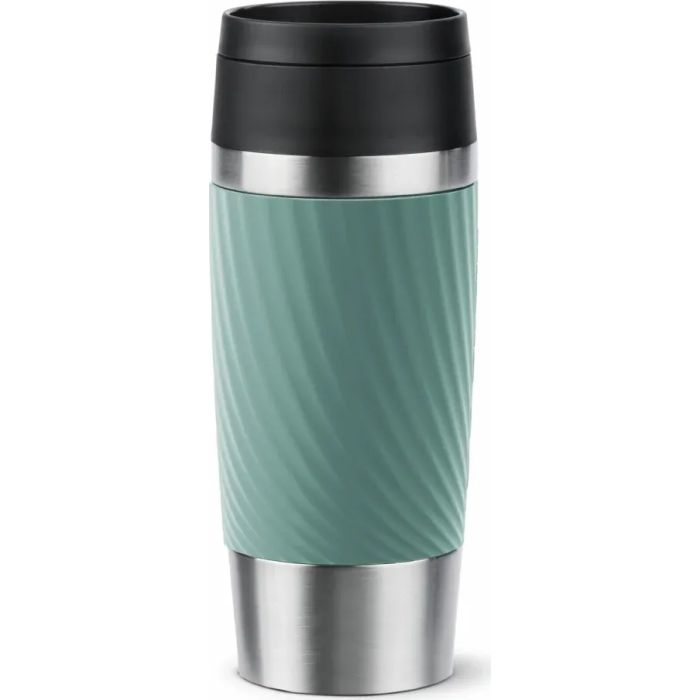 Термокружка Tefal Travel Mug Classic Twist, 360мл, нержавіюча сталь, блакитний (N2024510)
