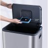 Контейнер для сміття JAH Soft Close З педаллю З внутрішнім відром Срібний металік 30 л (20264) зображення 8