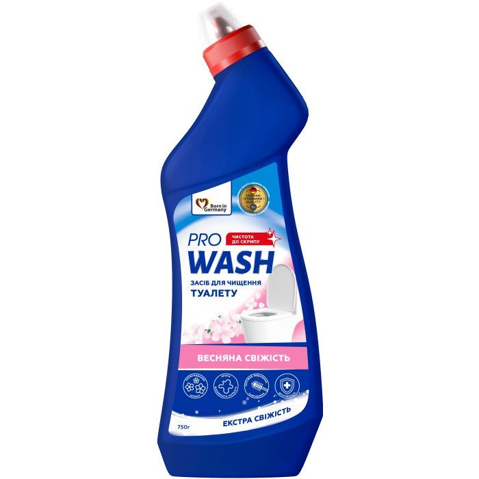 Средство для чистки унитаза Pro Wash Весенняя свежесть 750 г (4262396145499)