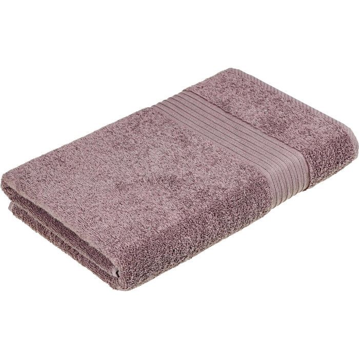 Полотенце Home Line махровое бордюрное (темно-сиреневое) 500 гр/м2, 70х140 см (181795)