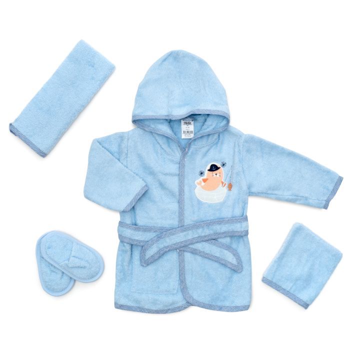 Халат детский Bimini махровый (66189-86-blue) изображение 2