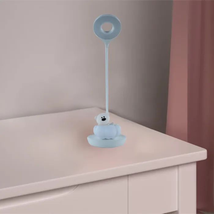 Настільна лампа Kite Cloudy Bear LED з акумулятором, рожева (K24-493-2-2) зображення 6