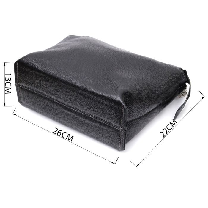 Сумка Grande Pelle Из натуральной кожи Черная (11655) изображение 3