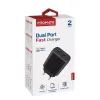 Зарядний пристрій Promate biplug.black зображення 2