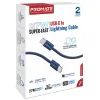 Дата кабель USB-C to Lightning 1.2m Promate (ecoline-ci120.navy) изображение 2