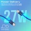Дата кабель USB-C to Lightning 1.2m Promate (ecoline-ci120.navy) изображение 3