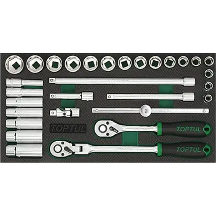Набор инструментов Toptul 3/8" 30шт. в ложементе (GVA3002)