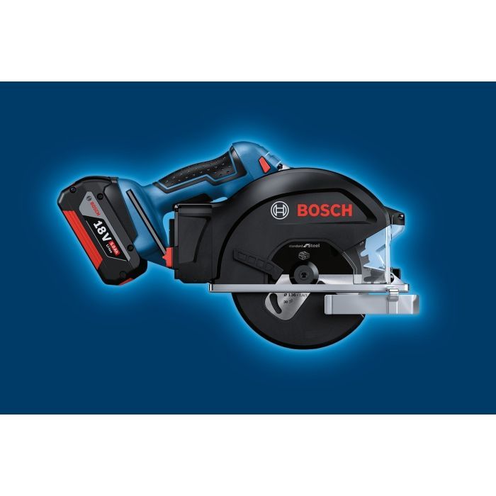 Дискова пила Bosch GKM 18V-50, 18V, 2x5Ah, 136 мм, 4250 об/хв (0.601.6B8.002) зображення 7