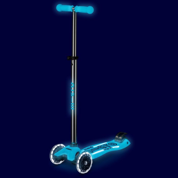 Самокат Micro Maxi Deluxe Glow LED Plus Синій кришталь (MMD377) зображення 5