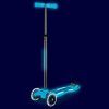 Самокат Micro Maxi Deluxe Glow LED Plus Синій кришталь (MMD377) зображення 5