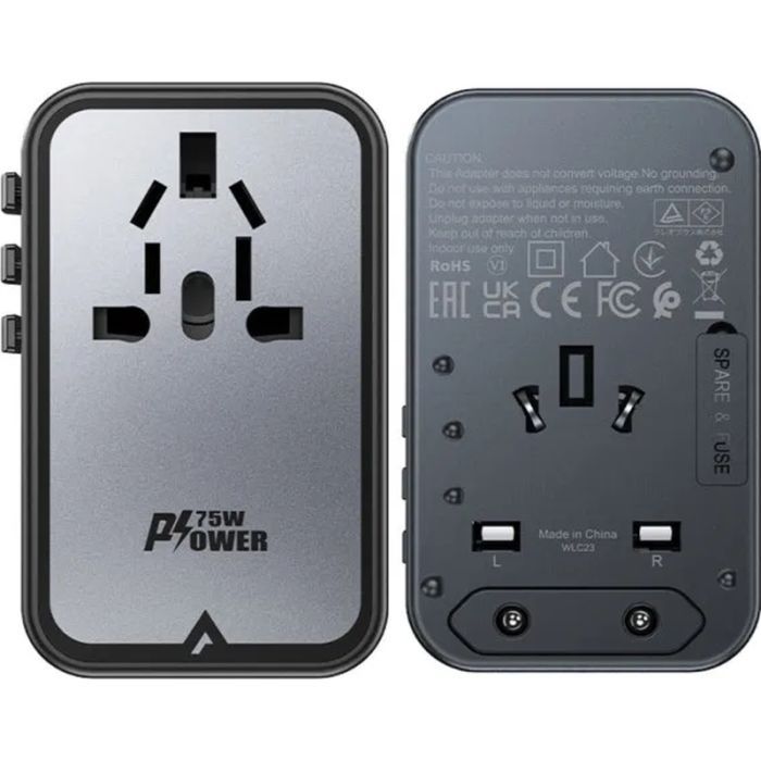 Зарядний пристрій Acefast 5xUSB 75W (3xUSB-C + 2xUSB-A) Gan Z1 Fast Charger (6974316282495) зображення 5