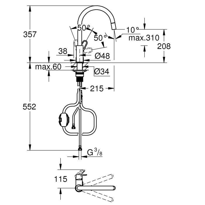 Змішувач Grohe Start Flow 30569000 зображення 9