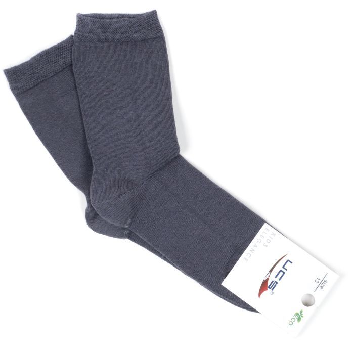 Шкарпетки дитячі UCS Socks однотонні (M0C0101-0167-М-9-gray)