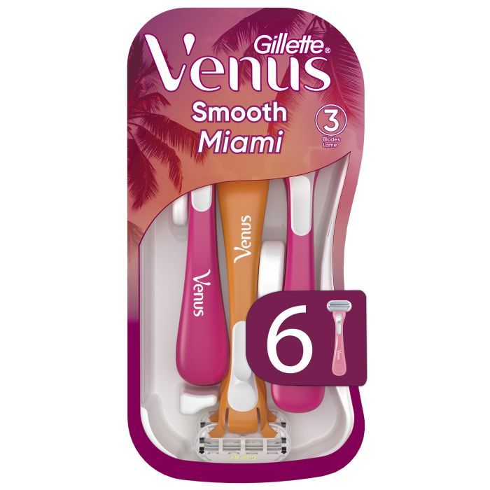 Бритва Gillette Venus Smooth Miami 3 шт. (8700216756884)