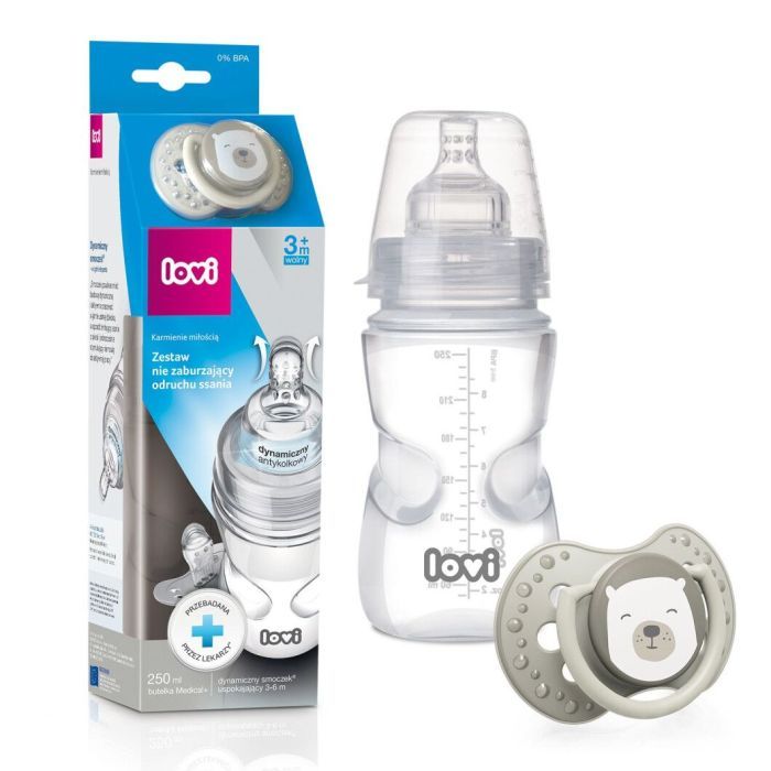 Бутылочка для кормления Lovi Защита рефлекса сосания Buddy Bear 150 мл (0204exp) изображение 2