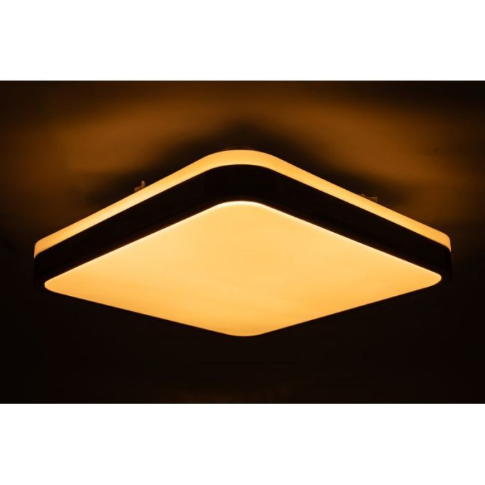 Светильник Vestum GLOW матовий 60W 391*391*65мм 3000К-6500К з ДК махагон (VS-91051) изображение 3