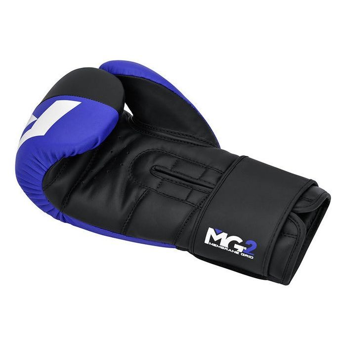 Боксерские перчатки RDX F4 Boxing Sparring Gloves Hook & Loop Blue/Black 10 унцій (BGR-F4U-10OZ) изображение 4