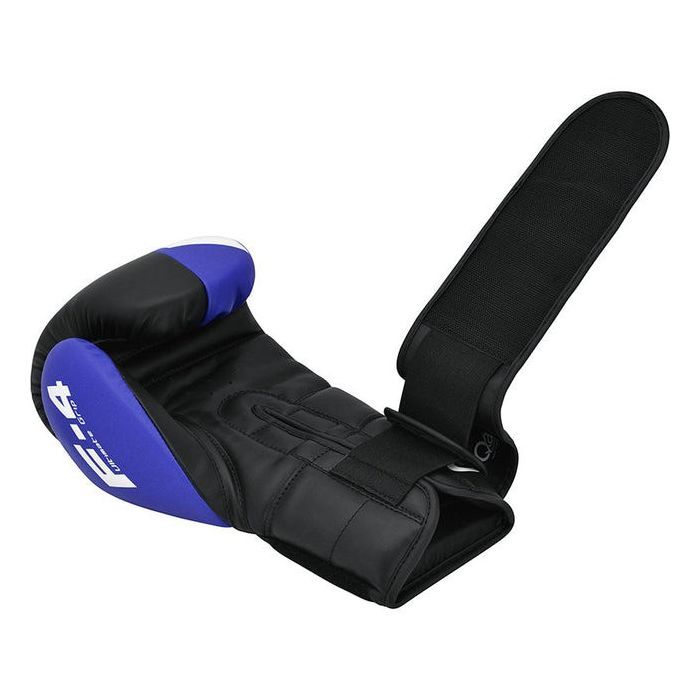 Боксерские перчатки RDX F4 Boxing Sparring Gloves Hook & Loop Blue/Black 10 унцій (BGR-F4U-10OZ) изображение 5