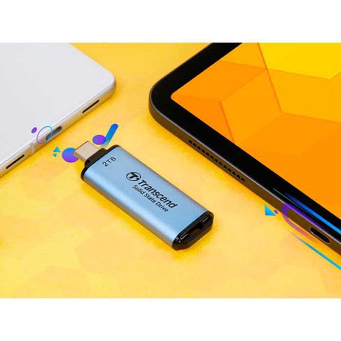 Накопитель SSD USB Type-C 512GB ESD300 Transcend (TS512GESD300C) изображение 8