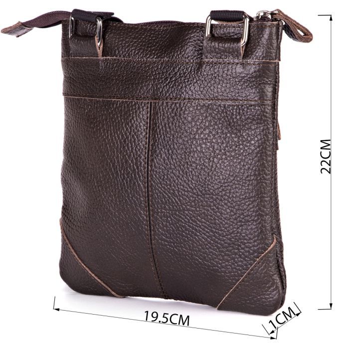 Сумка Shvigel Из натуральной кожи Коричневая (11014) изображение 3