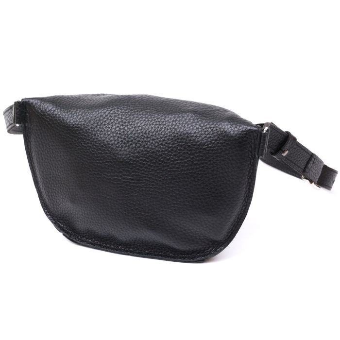 Сумка Shvigel Кожаная бананка Черная (16373) изображение 2