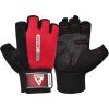 Перчатки для фитнеса RDX W1 Half Red Plus S (WGA-W1HR-S+) изображение 2