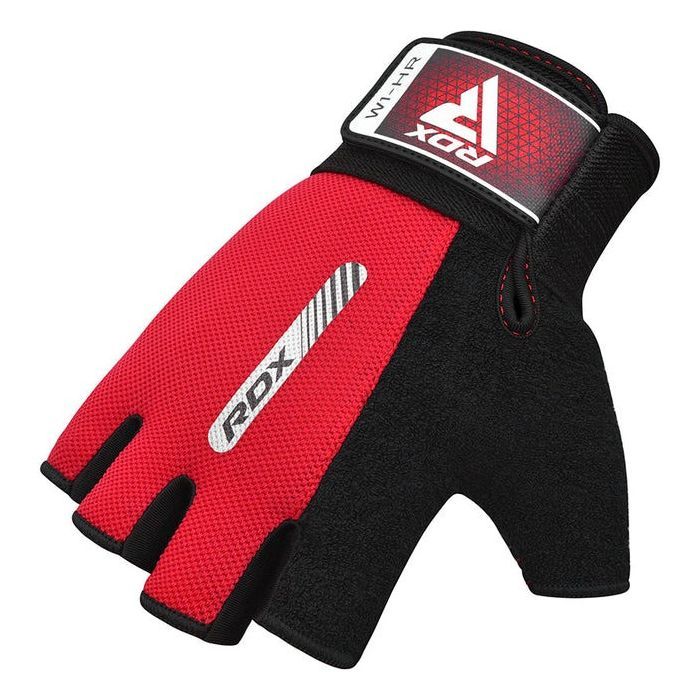 Перчатки для фитнеса RDX W1 Half Red Plus L (WGA-W1HR-L+) изображение 5