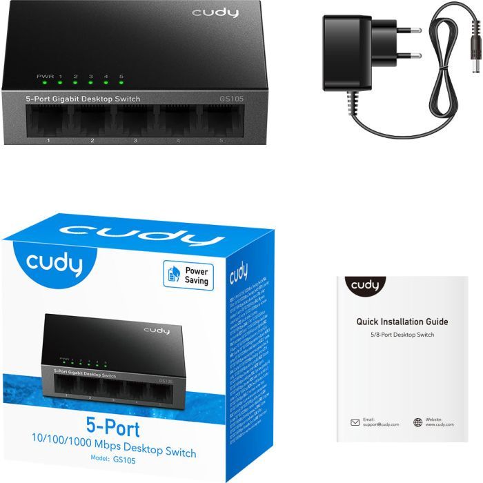 Комутатор мережевий Cudy GS105 зображення 4