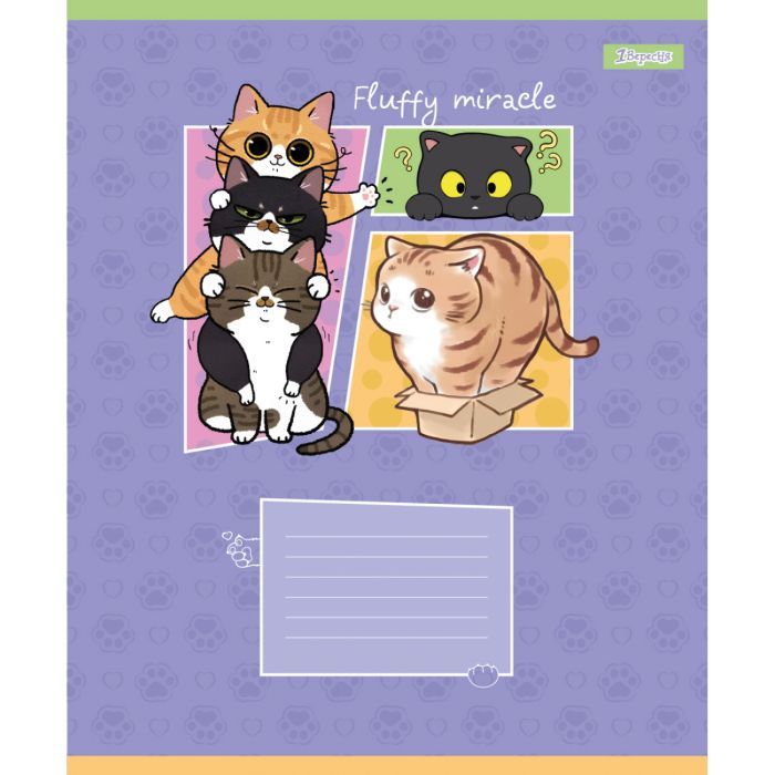 Тетрадь 1 вересня Fluffy miracle А5 12 листов линия (768159) изображение 3