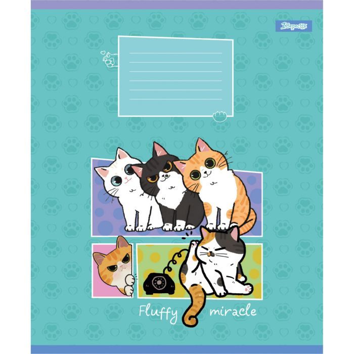 Тетрадь 1 вересня Fluffy miracle А5 12 листов линия (768159) изображение 5