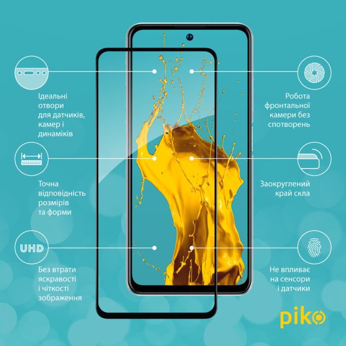 Скло захисне Piko Full Glue ZTE V40S Black (1283126575709) зображення 2