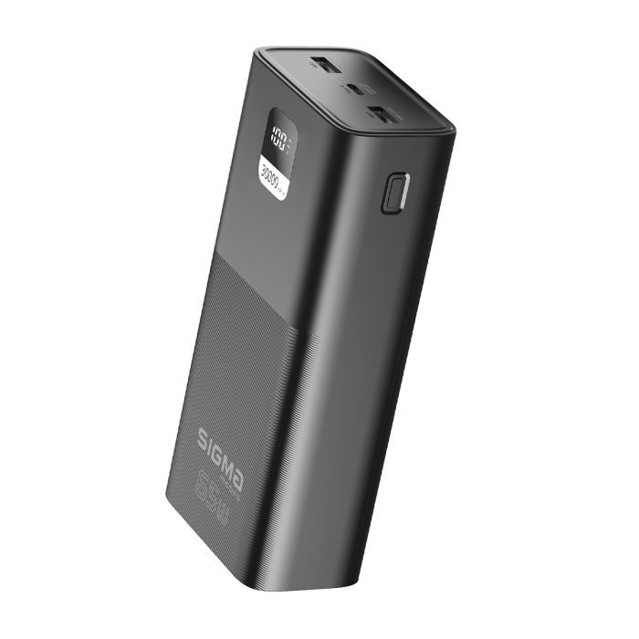 Батарея універсальна Sigma X-power SI30A6QLX 30000mAh, PD/65W, LED, cable 100w, black (4827798835111) зображення 5