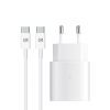 Зарядное устройство Armorstandart AR-TA800W USB-C 25W White + cable USB-C to USB-C (ARM63804)