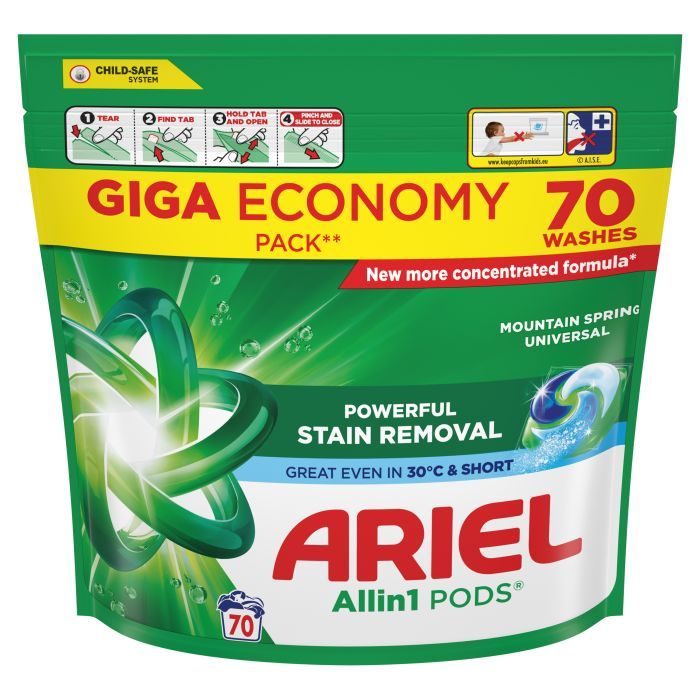 Капсулы для стирки Ariel Pods All-in-1 Горный родник 44 шт. (8700216764667)