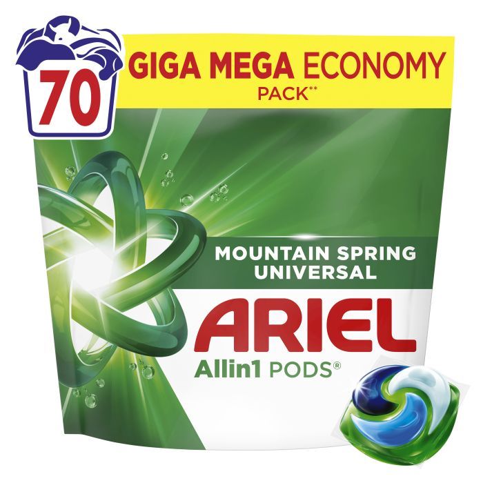 Капсулы для стирки Ariel Pods All-in-1 Горный родник 44 шт. (8700216764667) изображение 2