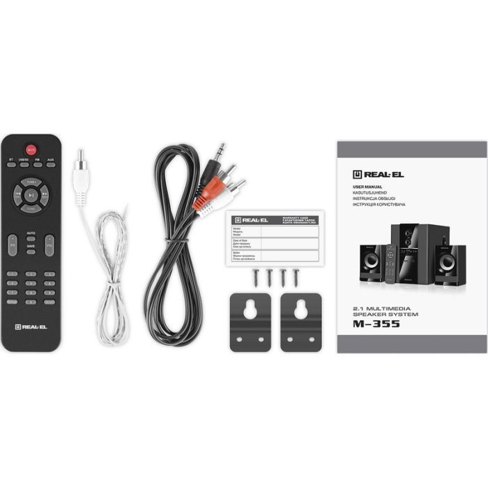 Акустическая система REAL-EL M-355 Black (EL121300015) изображение 10