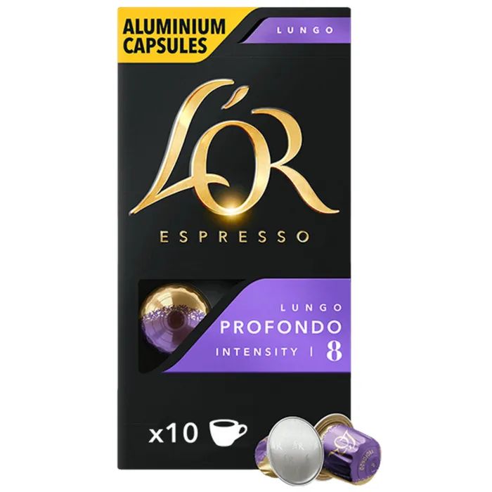 Кофе L'OR Lungo Profondo 100% Арабика в капсулах 10 шт (8711000360569)