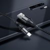 Дата кабель USB 2.0 AM to USB-C 1.0m 3A nylon X50 black HOCO (6931474734235) изображение 6