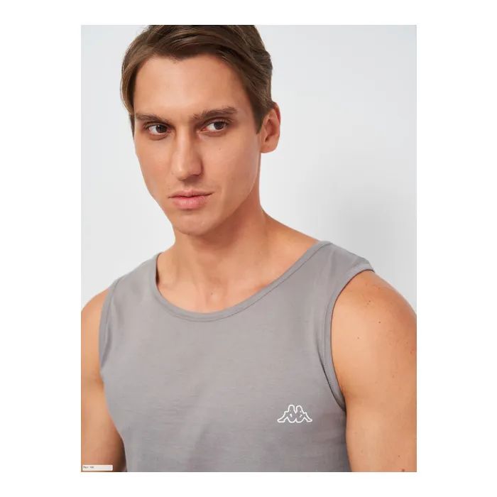 Майка Kappa Canotta Spalla Larga K1325 GrigioUnito сірий XXL (8002390401469) изображение 4