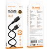 Дата кабель USB 2.0 AM to Lightning 1.0m Lenny silicone BX113 black BOROFONE (6941991115394) изображение 5