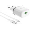 Зарядний пристрій BOROFONE BA36A High Speed USB QC3.0 + cable USB to Micro 5P 18W White (6931474715999) зображення 2
