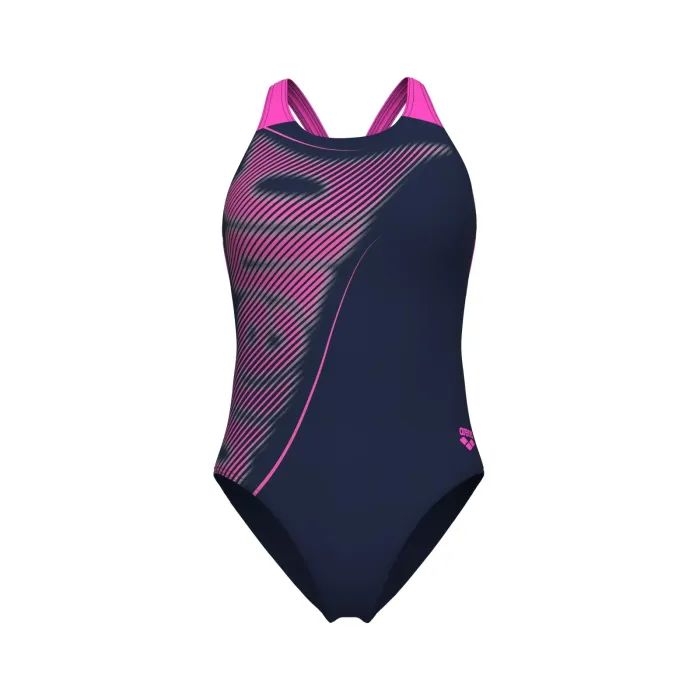 Купальник Arena Bright Glare Swimsuit V Back 008930-790 фіолетовий 38 (3468337533733) зображення 3