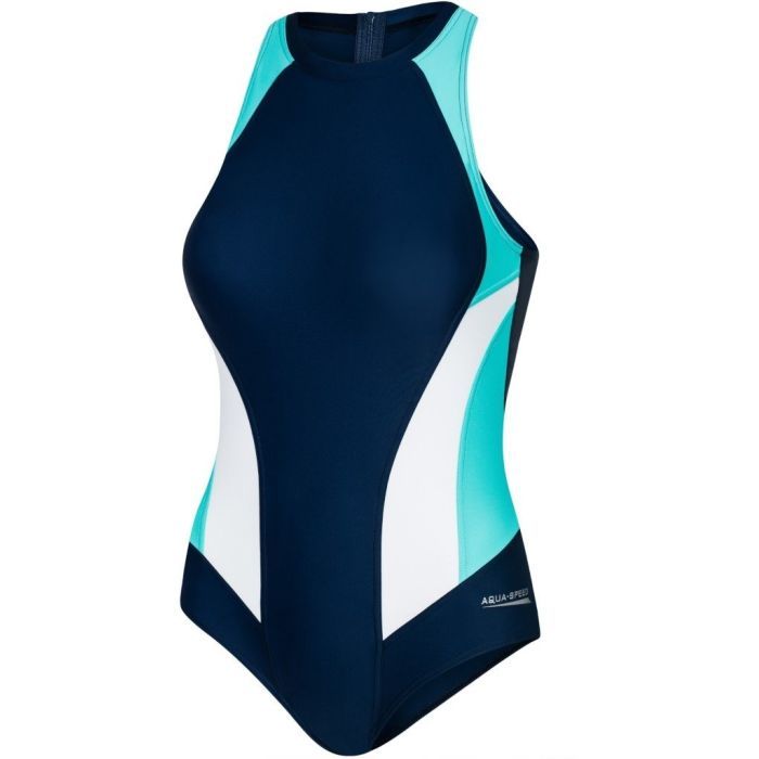 Купальник Aqua Speed Nina 344-383 чорний, малиновий, салатовий 44 (5905718609338) изображение 3
