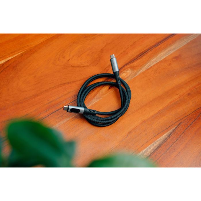 Дата кабель USB-C to USB-C 1.2m with display 240W black Verbatim (31849) зображення 5