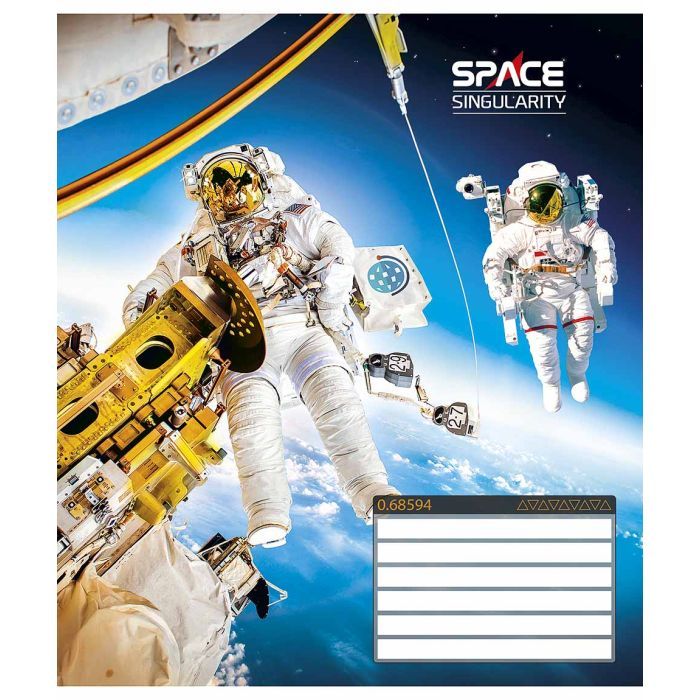 Тетрадь Школярик Space singularity 12 листов линия (012-3384L) изображение 5