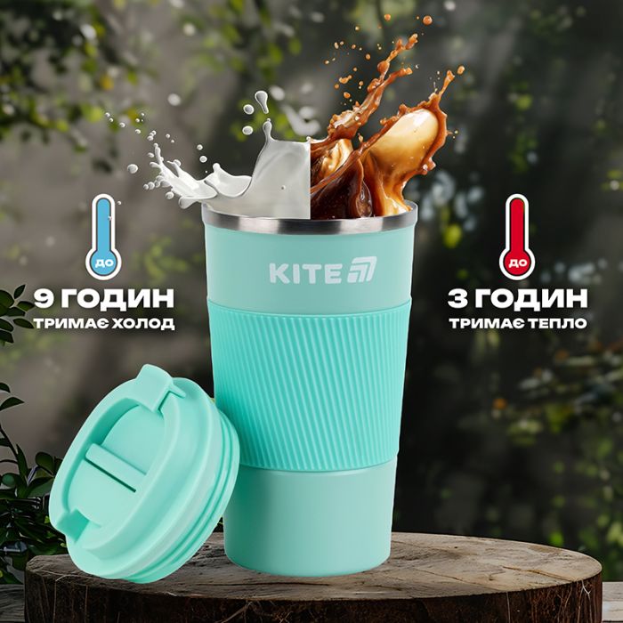 Термокружка Kite 510 мл рожева (K25-458-3) изображение 7